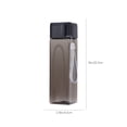 thumbnail image 3 of ZZkhGO 500ML Square Water Cup, Minimalist Transparent Plastic Glass, Portable Drinkware for Daily Use, 3 of 6