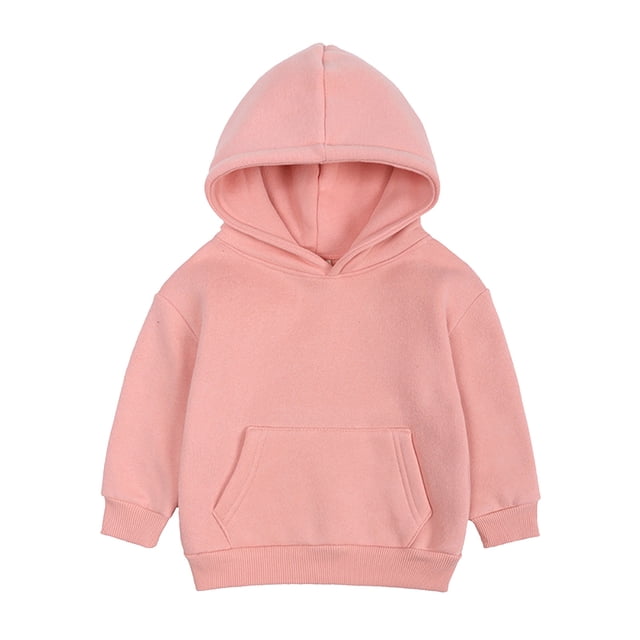 FAOWME Sweat à Capuche pour Garçons et Filles, Couleur Unie, 10-11 Ans