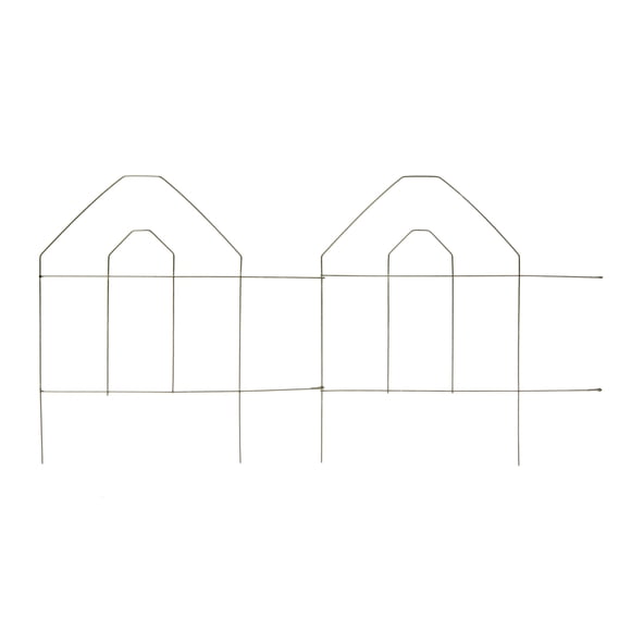 Panacea Green Gothic-Top Garden Fence, 18" x 96"L