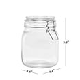 thumbnail image 3 of Mainstays Kitchen Food Storage 38-Ounce Clear Glass Lock Lid Jar, 3 of 5