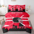 thumbnail image 1 of YST 7 Piece Bed in a Bag Full Size Comforter Set Ice Hockey Bedding Set,Hockey Reversible Design Bed Set,Winter Sports Soft Microfiber Comforter with Sheet Set,All Season,Carolina, 1 of 5