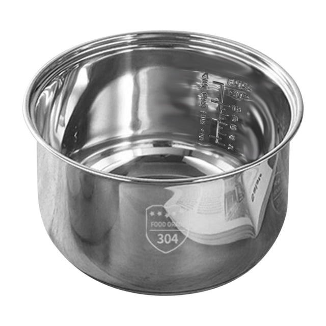 RRJ Stainless Steel Rice Cooker Inner Pot Replacement, Multifunctional Non-Stick Cooking Pot For Rice Grains Stews Soups, Durable Removable Inner Bowl For Electric Rice Cooker, Universal Fit