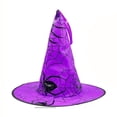 thumbnail image 1 of Purple Halloween Witch Hat Light String For Holiday Decor, Hanging Led Fairy Lights For Indoor Outdoor Use, Festive Party Decoration, 2 Pieces Set, 1 of 7