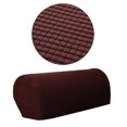 thumbnail image 4 of 2pcs Washable Sofa Armrest Covers Settee Couch Arm Slipcover Protectors Coffee Dark Coffee, 4 of 7