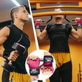 thumbnail image 3 of Wrist Straps For Weightlifting Workout Wrist Wraps With Double Leather Layer Leather Enhanced Grip For Optimal Hand And Wrist Gym Lifting Straps For And Powerlifting, 3 of 5
