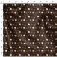 thumbnail image 4 of Soimoi Brown Georgette Viscose Fabric Heart & Love Text Fabric Prints By Yard 42 Inch Wide, 4 of 5
