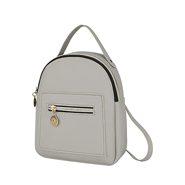 TIMIFIS Mini Backpack for Women Small Backpack Leather Backpack Cute Casual Daypack Zippered Pockets Crossbody Convertible Shou -