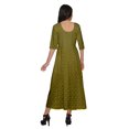 thumbnail image 4 of Moomaya Haut Indien Imprimé Robe Kurti Longue Tunique à Manches 3/4 Robes pour Femmes, 4 of 5
