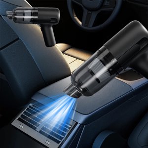 Suncoda Aspirateur, Nettoyage Fournitures Rechargeables Aspirateurs Aspirant puissant Aspiration Visuel Poussières Bucket 4000 Batterie Mah Légère 90W 6500 Nettoyant à vide portatif Pa pour voiture