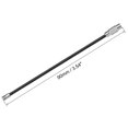 thumbnail image 3 of Unique Bargains 90mm Length PVC Coated Stainless Steel Keyring Loop Cable Black 4 Count, 3 of 6
