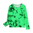 thumbnail image 4 of RXIRUCGD Chemises à Manches Longues pour Filles, Col Rond Mignon, Blouses Décontractées Élégantes (Vert, Taille : 3 Ans), 4 of 6