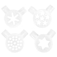 thumbnail image 1 of Miangastore Fournitures pour Machine à Crème Glacée Blanc 4 Pcs 1.97X1.77X0.28 Po, 1 of 9