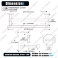 thumbnail image 2 of KOKOSIRI 24-Inch Towel Bars Double Bath Towel Rails Bathroom Holder Racks for Cabinet Kitchen Brushed Gold Stainless Steel B5009BG-L24, 2 of 7