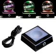 thumbnail image 3 of Milaget LED Light Base Display Illumination Lamp Crafts for Crystals Art Home Black, 3 of 9