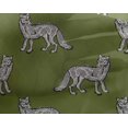thumbnail image 4 of oneOone Georgette Viscose Fabric Fox Block Printed Fabric 1 Yard 42 Inch Wide, 4 of 4