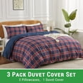 thumbnail image 2 of Gogreen Queen Duvet Cover Set, Soft & Breathable Microfiber 3 Pieces Queen Bedding Sets, Pattern Queen Comfy Duvet Cover Set, with Zipper Closure (Queen), 2 of 8