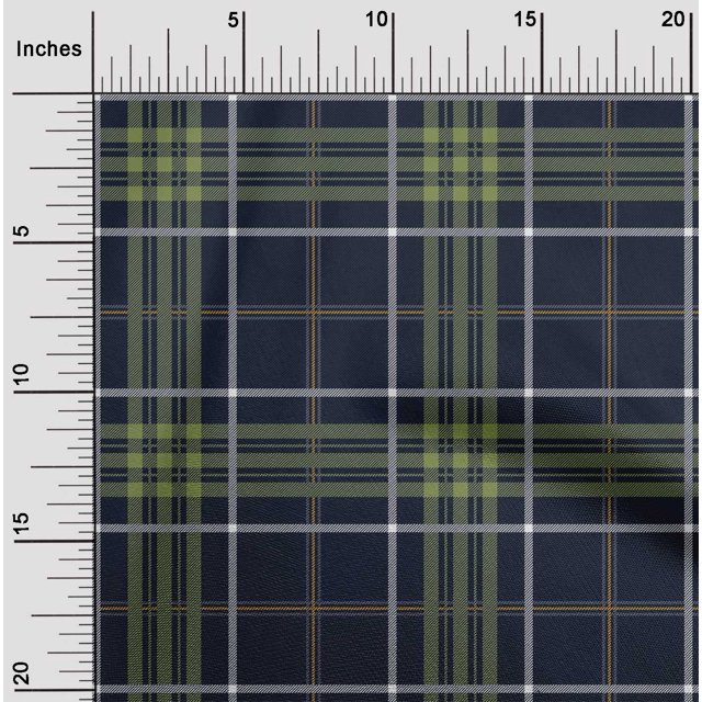 oneOone Viscose Jersey Fabric Tartan Check Decor Fabric Printed BTY 60 Inch Wide