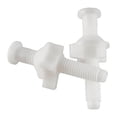 thumbnail image 3 of MYG 2 Pack White Plastic Toilet Seat Hinge Bolt Screw Nut Kit, 6cm Screws & 2.7cm Nuts, Easy Installation, Rust Resistant, Compatible with Most Toilets, 3 of 10