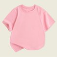 thumbnail image 2 of FAIWAD T-Shirt à Manches Courtes Col Rond pour Bébé Garçon Fille, Pull d'Été Basique, 2 of 3