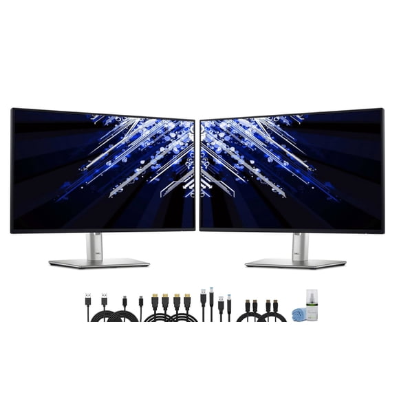 2 x Dell P2225H 22" Full HD, (1920 x 1080) Display, 16:9 IPS, LED, 100Hz Monitor Bundle