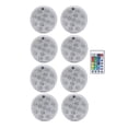 thumbnail image 1 of 13 LED RGB Submersible Light With Magnet And Suction Cup Swimming Pool Light Underwater Tea Night Light For Pond ,Easy to Install, 1 of 7