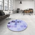 thumbnail image 4 of Ahgly Tapis Rectangulaire Lavable en Machine Intérieur Transitionnel Violet Pervenche, 5 Pieds x 8 Pieds, 4 of 7