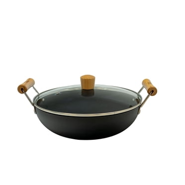 Wok en fer anodisé Verka (Karahi), 28 cm