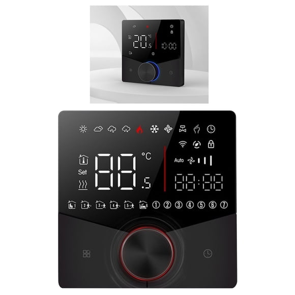 Smart Thermostat Color Display Touch Screen Digital Underfloor Heating Thermostat for Home Steam Room