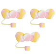 thumbnail image 1 of Kilougeis Prix Réduit 3 Pcs Embouts Mignons avec Nœud Cap Toppers Embouts Compatibles avec Gobelets 40/30 Oz Réutilisables Mignons Couvercles en Silicone Protecteurs pour Gobelets Ley 0.4 Po/10mm Accessoires, 1 of 8