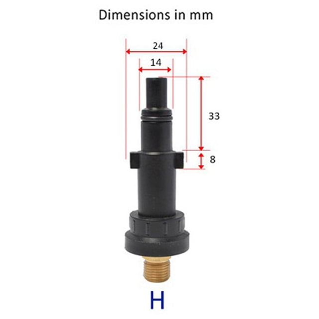 tredstone 1pc Pressure Washer Adapter Foam Nozzle Adapter Car Washing Accessories H