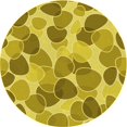 thumbnail image 1 of Ahgly Company Tapis Rond Lavable en Machine Intérieur Transitionnel Or Jaune Vif, 4 Pieds Rond, 1 of 7