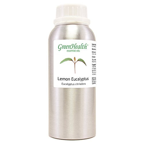 Lemon Eucalyptus Essential Oil - 8 fl oz (237 ml) Aluminum Bottle w/Plug Cap - 100% Pure Essential Oil