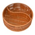 thumbnail image 4 of Food Serving Basket, Divided Basket Organizer, Multifunctional Handwoven Storage Round S Type, 4 of 9