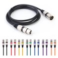 thumbnail image 1 of Câble DJ de Scène DMX Coloré 5,9 Pi XLR 3 Broches Mâle vers Femelle, 1 of 9