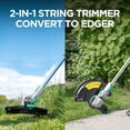 thumbnail image 3 of Litheli 20V Cordless String Trimmer,12-Inch Battery Powered Grass Trimmer & Wheeled Edger, Automatic Line Feed, 2.0Ah Battery and Charger, for Grass Trimming, 3 of 8