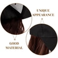 thumbnail image 4 of Baseball Cap with Hair Extension Wavy Curly Wig Synthetic Wave Wig Hat Baseball Hat Wig, 4 of 9