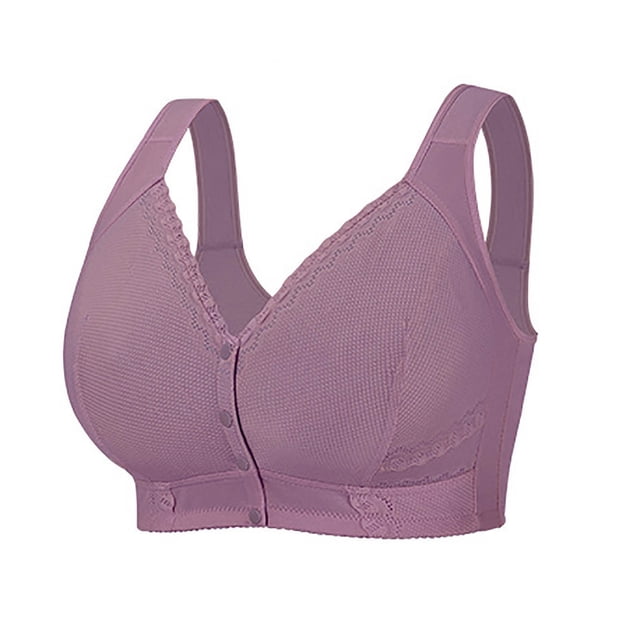WRKEKC Wireless Sleep Bra Plus Size Floral Print Seamless Comfort Lounge Wear Non Underwire