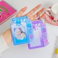 thumbnail image 3 of Korean Milk Bottle Photocard Holder 3inch Card Set Cartoon Cute Photo Star Chasing Student Girl Bus Card Storage Bag, 3 of 4