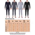 thumbnail image 2 of Innerwin Long Johns Set 2 Pieces Mens Thermal Underwear Base Layer Sleeve Ultra Soft Top And Bottom Suits Navy Blue XL, 2 of 2