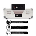 thumbnail image 1 of RETRO  RECORD PLAYER PORTABLE  TURNTABLE FOR VERSATILE LISTENING EXPERIENCE BROWN, 1 of 7