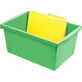 thumbnail image 2 of Storex 5.5 Gallon (21L) Classroom Storage Bin, Green, 6-Pack, 2 of 9