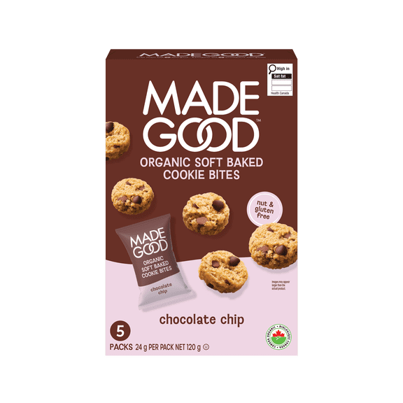 MadeGood Chocolate Chip Soft Baked Mini Cookies 5 packets