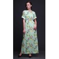 thumbnail image 4 of Bimba Rayon Bulbul Bird Ladies Long Gown Boho Beach Cocktail Party Maxi SlitDress-Medium, 4 of 6