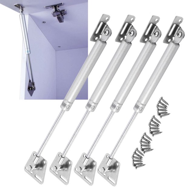 11.4 X 2.2inch Hydraulic Rod, 4Pcs/Set Durable Door Support Rod, Bookcases Windowsills Wardrobes For Cabinets