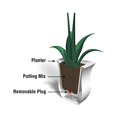 thumbnail image 4 of Mayne 5873-B Polyethylene Planter, 16x16, Black, 4 of 5