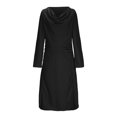 thumbnail image 1 of Gspmoly Robes d'Été pour Femmes 2025, Mode Femmes Robe Chemise à Col Rond Uni à Manches Longues Taille Haute Robes de Soirée pour Femmes Économies d'Été, 1 of 5