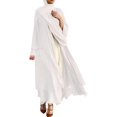 thumbnail image 1 of Abayas Robe Musulmane pour Femmes à Manches Longues Abaya Islamique Aïd Dubaï Caftan Robes Moyen-Orient Robe de Prière Robe en Mousseline, 1 of 7