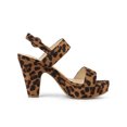 thumbnail image 3 of BLISSFUL STEP Women's Slingback Platform Chunky Heeled Sandals Leopard 8.5, 3 of 7