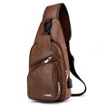 thumbnail image 1 of PENGXIANG Sac Bandoulière en Cuir PU Rétro pour Hommes, 1 of 6