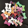 thumbnail image 2 of jifeng 100x Boutons en Bois Colorés Forme d'Os de Chien Fait Main 2 Trous Ornement pour Robe, 2 of 9